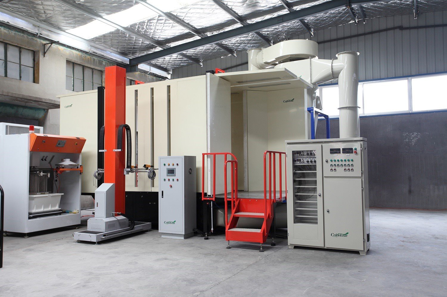 powder coating booth PVC